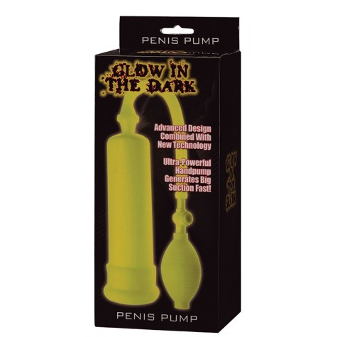 Светящаяся в темноте помпа GLOW IN THE DARK PENIS PUMP